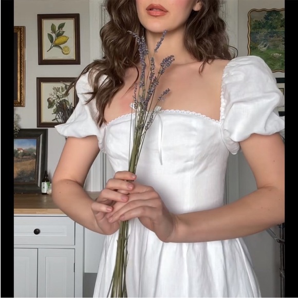 Reformation Marella A-Line Linen Dress - Picture 3 of 12